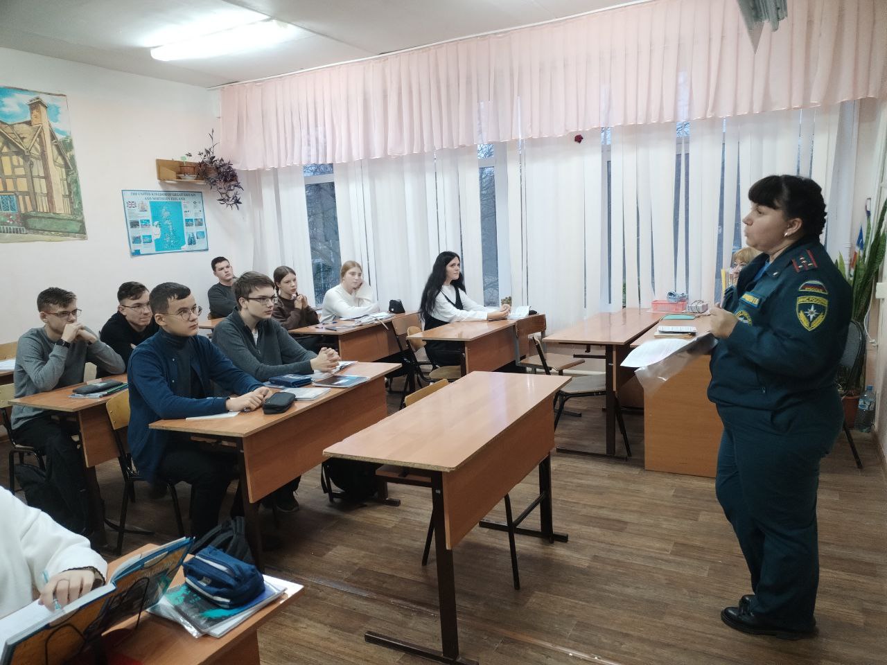 Уроки профориентации и безопасности зимой.